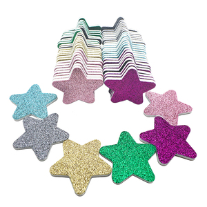 Portable Double Sided Nail File Mini Star Emery Boards Colorful Christmas Printed Sponge for Home Nail Salon Disposable Gifts
