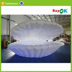 Conchas Decorativas para Bodas, Luz LED, Concha Gigante Inflable, Decoración Creativa para Escenarios, Concha Inflable - Product Image 4