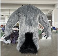Costume de lémurien gonflable en peluche inspiré de l'anime pour adultes Funtoys pour déguisements sur le thème de la forêt à Halloween et au carnaval