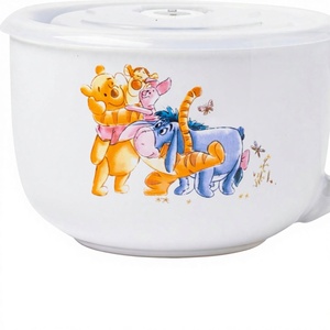<span class=keywords><strong>Taza</strong></span> de Sopa de Cerámica Silver Buffalo <span class=keywords><strong>Disney</strong></span> Winnie Pooh, Amabilidad Siempre, con Diseño de Eeyore, Tigger y Piglet, Tapa de Plástico Ventilada, 24 Onzas - Product Image 1
