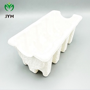 Thân thiện với môi bã mía bột giấy cơ khí tẩy trắng Cốc dùng một lần khay bột giấy nguyên chất phong cách - Product Image 1