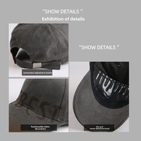 Gorras de Béisbol Deportivas Unisex Estilo Americano con Logotipo Personalizado Bordado a Mano, 100% Algodón, Ajustables