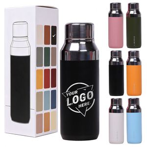 Bouteille d'eau isotherme en acier inoxydable de 400 ml avec logo personnalisé, double paroi sous vide, tasse thermique pour vente en gros - Product Image 1