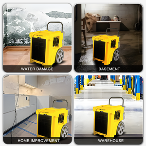 AIRGURU 88 pintes 50L déshumidificateur commercial empilable avec pompe de dégivrage pour la restauration des dommages causés par les moisissures dans l'eau des sous-sols de la <span class=keywords><strong>maison</strong></span> - Product Image 6