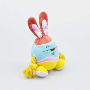 Özelleştirilebilir Karikatür Paskalya Uzun Kulaklı Tavşan Yumurta Köpek Oyuncağı Sevimli Ses Çıkaran Etkileşimli Günlük Tatil Dayanıklı Çiğneme Oyuncağı - Product Image 2