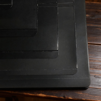 Páginas Interiores para Álbum Filatélico de PVC Universal de 9 Orificios, Hojas Sueltas, Fondo Negro, Doble Cara, 1-7 Filas, Impermeables, Portátiles