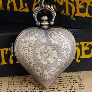 ستيمبانك الطلب الهاتفي السلس الرقمية الكوارتز أجوف مع قلادة القلب خمر قلادة هدية رائعة للرجال والنساء - Product Image 3