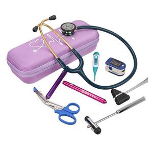 Prêt pour l'expédition Étui stéthoscope dur eva durable à impression <span class=keywords><strong>rose</strong></span> pour médecins Étui de rangement léger à fermeture éclair pour voyage - Product Image 1