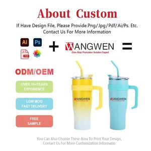 Customized Modern <b>Large</b> Ice Mug for Outdoor Car Use <b>Large</b> Capacity Handle Lid 40oz Double Layer Stainless Steel Travel <b>Cup</b> - Product Image 2