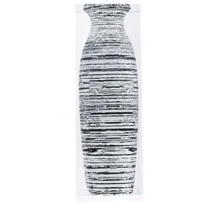 Juego de jarrones de acrílico con rayas blancas y negras, maceta moderna para decoración del hogar, regalo de inauguración de casa - Product Image 4