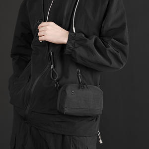 กระเป๋าสะพายข้างผู้หญิงวีพาวเวอร์ช่องใส่ของหลายช่องน้ำหนักเบาพกพาสะดวกสีดำสีเทาสีน้ำเงินเข้มกระเป๋าสะพายข้างสีทึบ - Product Image 2