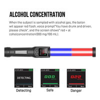 Alcootest numérique professionnel à affichage rapide avec pile à combustible électrochimique pour la détection d'alcool