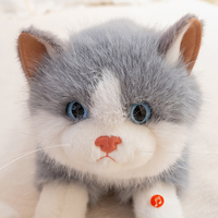 Super doux Kawaii chat en peluche animaux jouets Simulation chat décoration de la maison cadeaux pour enfants