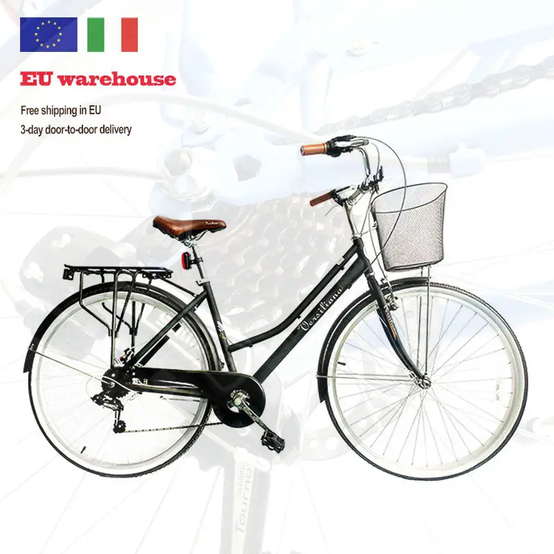 Free shipping in EU retro design variable speed 26 inch ready to ship city bike woman bicycle for women retro bicycle city bike