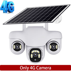 Cámara Solar 4G con Tres Lentes, Impermeable, 15MP, Cámaras de Seguridad para Exteriores, Detección de Movimiento, Control PTZ, Aplicación, Batería, CCTV 360 - Product Image 1