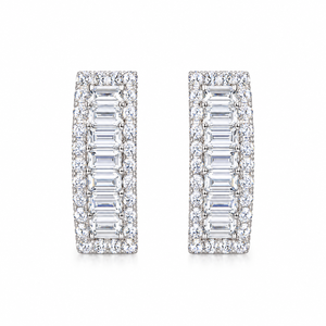 Boucles d'oreilles rectangulaires géométriques pour femmes, style minimaliste et doux, pour le quotidien, le bureau, les fêtes, accessoires cadeaux - Product Image 5