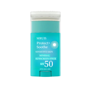 Bâton de protection solaire SPF 50 bio pour le corps et le visage, protection UV hydratante pour peau sensible, crème solaire perlée - Product Image 1