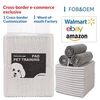 Tapis absorbants pour animaux de compagnie en charbon de bambou épaissi, désodorisants, pour l'urine canine, couches pour chats, pour chiens Teddy, pour l'apprentissage de la propreté, vente en gros, pour animaux de grande taille