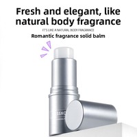 Vente en gros de parfums solides portables LESSXCOCO à 4 senteurs, longue durée, en stick, parfum corporel argenté pour hommes et femmes