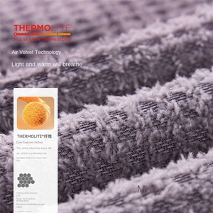 Felpa con Cappuccio Termolite Air Velvet da Uomo Leggera e Calda ODM 100% Poliestere per Autunno e Inverno - Product Image 3