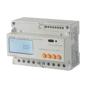 Kwh calculation three phase class 0.5s multi function din rail power meter for ev charge