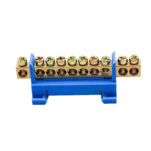 บล็อกขั้วต่อสกรู Yaosheng แบบ 10 รู ติดตั้งบนราง ทองแดง สำหรับการเชื่อมต่ออุปกรณ์อิเล็กทรอนิกส์ในอุตสาหกรรม - Product Image 1
