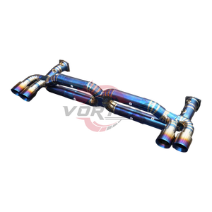 Escape Catback Vortex Blue Burnt Titanium con Soldadura de Escamas de Pescado para Porsche 911 991.2 Turbo S 2016-2024 - Product Image 3