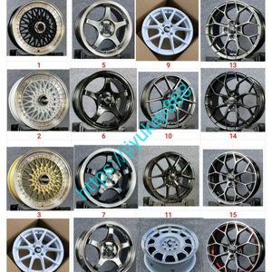 Jantes Modifiées Noires et Argentées Jy <span class=keywords><strong>14</strong></span> 15 16 <span class=keywords><strong>Pouces</strong></span>, Jantes en Alliage d'Aluminium 4x98/4x100/<span class=keywords><strong>4x108</strong></span> pour Roues de Voiture Particulière - Product Image 4