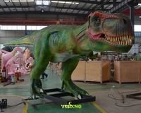 Model Animatronik T-Rex Tyrannosaurus Realistis yang Dapat Disesuaikan dengan Silikon & Baja untuk Tempat Penitipan Anak & Taman Petualangan
