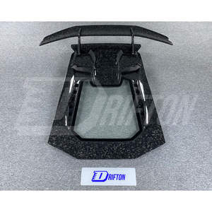 Juego de cubierta y alerón de motor trasero de fibra de carbono forjado de estilo de rendimiento para Lamborghini Huracan LP580 LP610 EVO 2014-2025 - Product Image 1