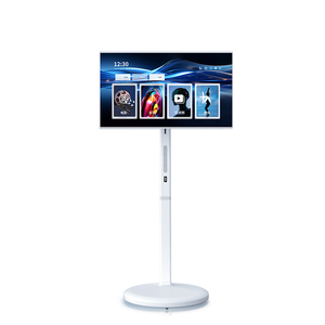 Carrito Móvil para <span class=keywords><strong>TV</strong></span> Portátil con Bluetooth para Ferias Comerciales, Mini <span class=keywords><strong>TV</strong></span> Portátil con Radio <span class=keywords><strong>y</strong></span> Batería Recargable - Product Image 1
