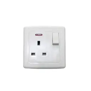 Modern European standard Wall Switch And Socket Home Application 2 Gang 1 Way Wall Switch 10A Light Switch