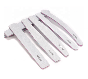 Professional OEM Emery Board Manicure Pedicure Art Tool 100/180 Custom Logo Double-sided Nail File