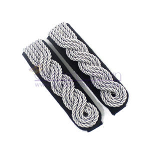 Custom German Allgemeine SS Senior Shoulder <b>Board</b> | Embroidered <b>Beads</b> Silver Classical Uniform Shoulder <b>Boards</b> - Product Image 1