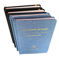 Carnet de notes A5 personnalisé en tissu de lin avec couverture en toile, papier offset et carton, impression de planificateur quotidien – Vente en gros