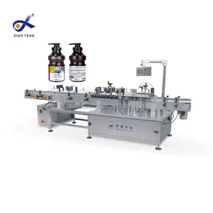 Xiaoteng alta productividad 220V botella redonda máquina de etiquetas autoadhesivas rotativa etiquetadora máquina de impresión de etiquetas