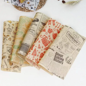 Impression de logo personnalisée, papier alimentaire écologique résistant à la graisse, biodégradable, pour hamburgers, sandwichs, barbecues, plateaux - Product Image 2