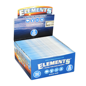 Elements Single Wide Rice Thin Cigarette <b>Rolling</b> Papers, Sugar Gum, 100 Count (Pack of 25)smoking accessories vapes smoke - Product Image 2