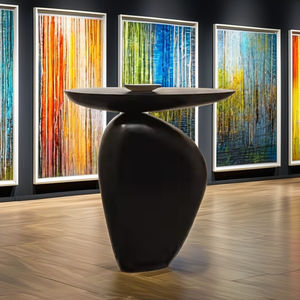 Mesa Auxiliar de Travertino Natural Moderna y Sencilla 2025, Mesa de Centro Negra para Habitación de Hotel, Mueble Perfecto para Sala de Estar - Product Image 4