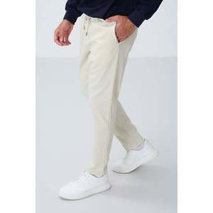 Pantalon de survêtement pour homme beige texturé, coupe standard - 82155 - Beige - Product Image 3