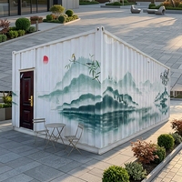 Maison préfabriquée personnalisée en conteneur maritime, cabine modulaire, unité mobile portable pour hôtel, KTV, bar