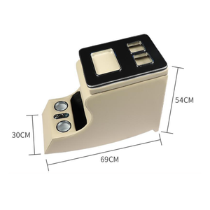 Boîte d'accoudoir central de contrôle en gros importée Vito <span class=keywords><strong>Viano</strong></span> V260v250v220 116 W447 W639 noir avec chargeur sans fil de lumière latérale - Product Image 1