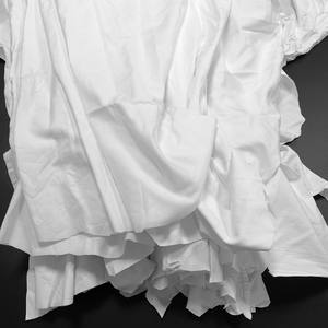 100 कपास ने सफेद शेटिंग रैग्स ड्रेप डे लिट ब्लैंक शिफॉन डी कोटन मानक रैग्स सफाई कपड़े लिंट मुक्त रैग्स - Product Image 2