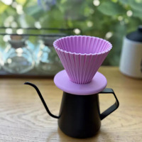 Filtro de Café Portátil de PVC de Grado Alimenticio, Impermeable, con Diseño Minimalista y Control de Flujo, Personalizable