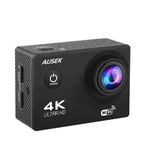 支持WIFI 4k行动相机Akaso多运动自动跟随相机运动相机，带足球流媒体三脚架