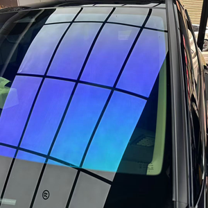 فيلم تظليل نوافذ السيارات بتقنية IRR90% بطول موجي 1400 نانومتر، فيلم أزرق متغير اللون (أرجواني) للزجاج الأمامي للسيارة مع ضمان 8 سنوات - Product Image 1