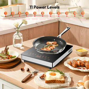 Cocina de Inducción Eléctrica Doméstica de 1800W 220V, Un Solo Quemador, Control Táctil, Multifuncional - Product Image 2