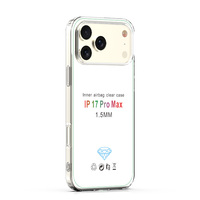 Coque de protection transparente en TPU anti-jaunissement de 1,5 mm pour iPhone 17 Pro Max – Étui pour téléphone portable – Vente chaude