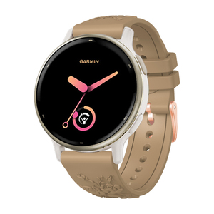 Bracelet en silicone souple gravé de fleurs pour femmes, tendance, pour <span class=keywords><strong>Garmin</strong></span> <span class=keywords><strong>Vivo</strong></span> Active 5 - Product Image 5