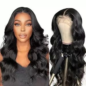 <span class=keywords><strong>Perruque</strong></span> Lace Front en fibre synthétique haute température, partie en T, cheveux raides longs de <span class=keywords><strong>26</strong></span> <span class=keywords><strong>pouces</strong></span> - Product Image 5